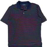 Polo By Ralph Lauren Striped Polo Shirt - Medium Multicoloured Cotton