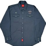 H. Bye Construction Ltd Dickies Shirt - XL Blue Cotton Blend