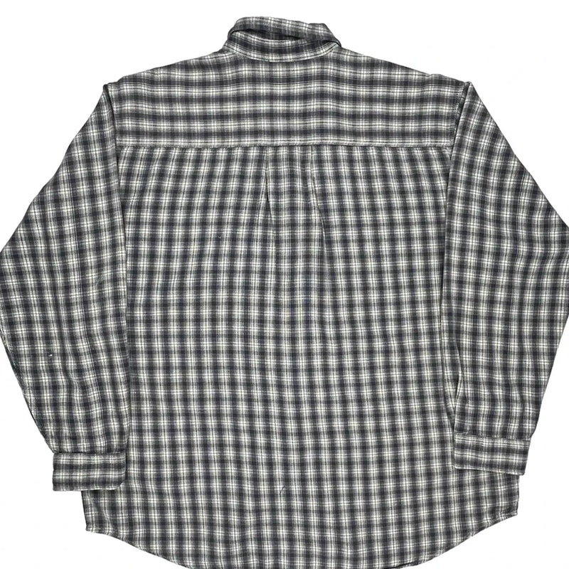 Levis Checked Flannel Shirt - XL Blue Cotton