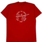 Made In USA Single Stitch Screen Stars T-Shirt - XL Red Cotton Blend