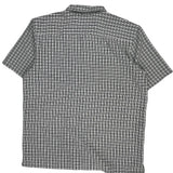 Quiksilver Checked Short Sleeve Shirt - XL Black & White Cotton