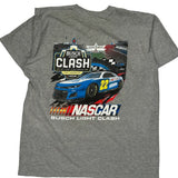 Busch Light Clash Nascar T-Shirt - Large Grey Cotton