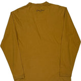 Sean John Spellout Long Sleeve T-Shirt - Medium Brown Cotton