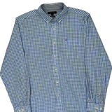 Tommy Hilfiger Checked Shirt - Large Blue Cotton