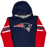 Age 10-12 New England Patriots Nfl Football Hoodie - Medium Navy Cotton