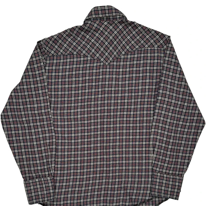 Wrangler Checked Flannel Shirt - Large Multicoloured Cotton