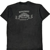 Iron Horses, Age 14-16 Harley Davidson Graphic T-Shirt - Large Black Cotton