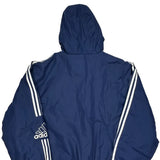 Adidas Windbreaker - 2XL Blue Polyester