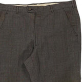Christian Dior Checked Trousers - 37W 29L Brown Wool