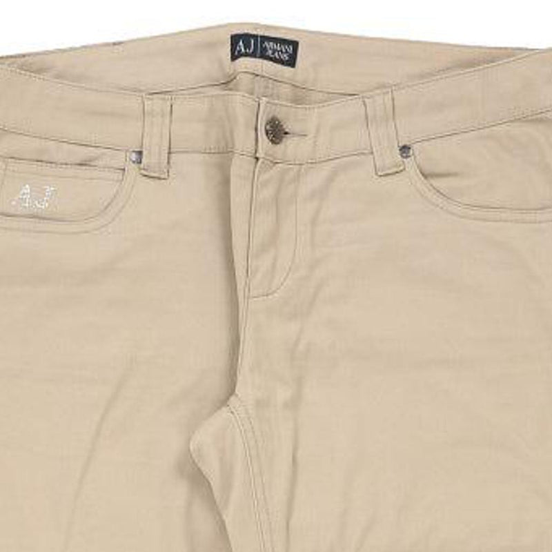 Armani Jeans Jeans - 36W UK 14 Beige Cotton