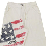 Age 12-13 Moschino Shorts - 27W 18L White Cotton