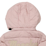 Age 2 Moncler Spellout Puffer - XS Pink Polyester