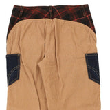 Age 12 Dolce & Gabbana Checked Cord Trousers - 26W 30L Brown Wool Blend