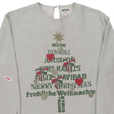 Age 12 Moschino Christmas Sweatshirt - Medium Grey Cotton Blend