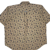 Pendleton Short Sleeve Shirt - XL Beige Cotton