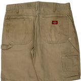 Dickies Carpenter Shorts - 36W 10L Beige Cotton