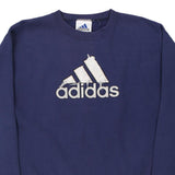Age 13-14 Adidas Spellout Sweatshirt - XL Navy Cotton