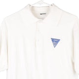Screen Stars Polo Shirt - Medium White Cotton