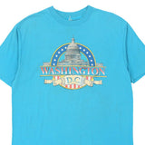 Single Stitch Washington DC Unbranded Graphic T-Shirt - XL Blue Cotton