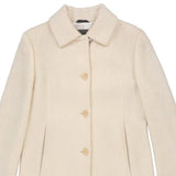 Les Copains Overcoat - Medium Cream Wool Blend