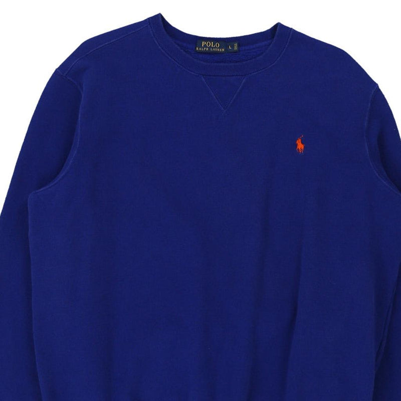 Vintage blue Polo  Ralph Lauren Sweatshirt - mens large