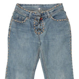 Age 8  Benetton Jeans - 25W 23L Blue Cotton Blend