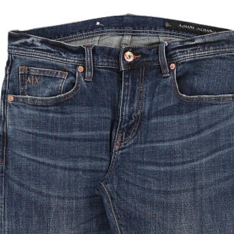 Armani Exchange Slim Jeans - 32W UK 12 Blue Cotton