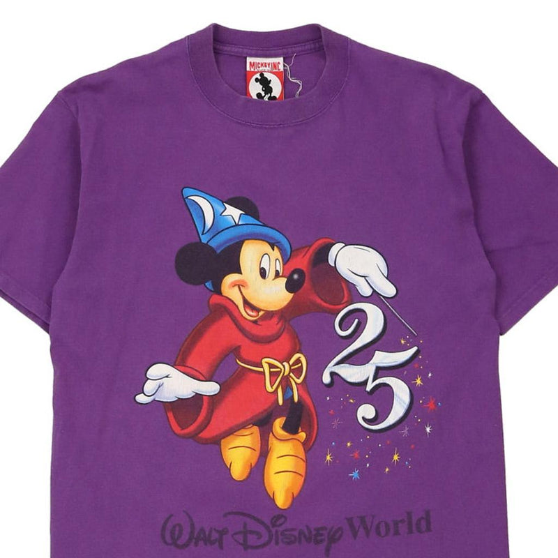 Vintage purple 25th Anniversary Disney T-Shirt - mens medium