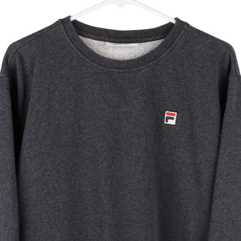 Fila Sweatshirt - 2XL Grey Cotton Blend