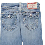 Billy Super T True Religion Jeans - 34W UK 14 Light Wash Cotton