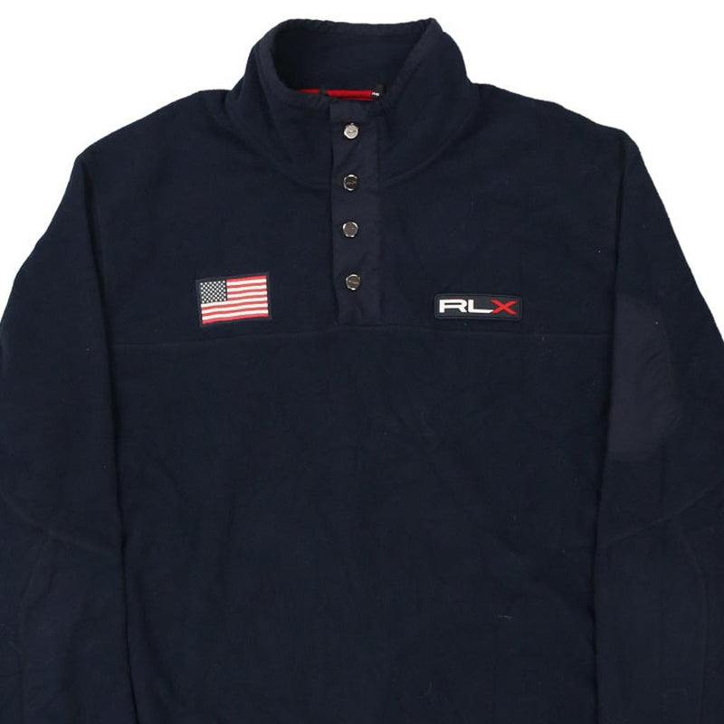 Vintage navy Ralph Lauren Fleece - mens x-large