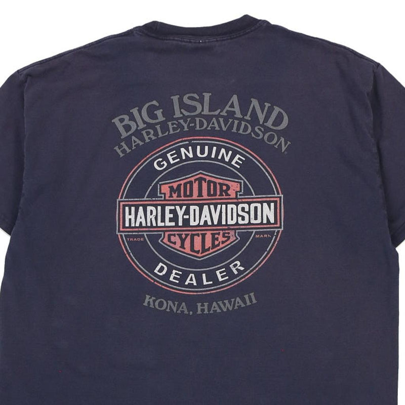 Vintage navy Cona, Hawaii Harley Davidson T-Shirt - mens x-large