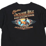 Vintage black Jackson, Wyoming Harley Davidson T-Shirt - mens xx-large