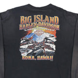 Vintage black Cona, Hawaii Harley Davidson Long Sleeve T-Shirt - mens xx-large