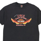 Vintage black Bluefield, WV Harley Davidson T-Shirt - mens x-large
