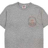 Vintage grey Rice Lake, Wisconsin Harley Davidson T-Shirt - mens medium