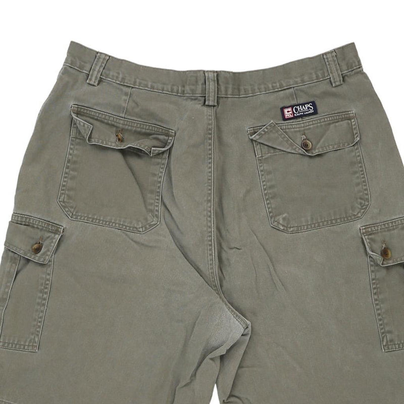 Chaps Ralph Lauren Cargo Shorts - 35W 10L Khaki Cotton
