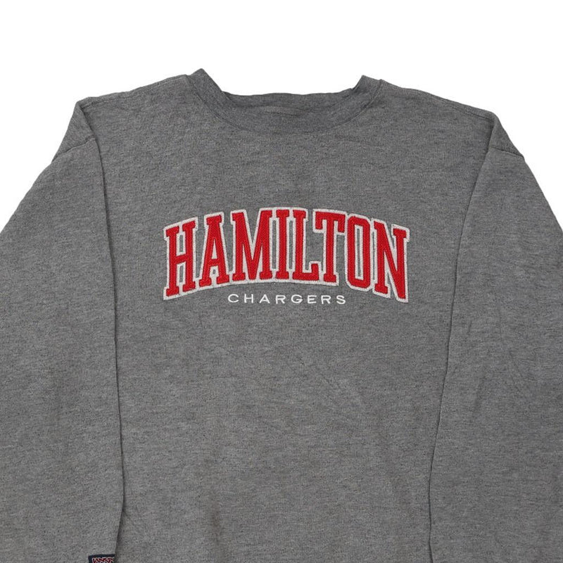 Hamilton Chargers Jerzees Sweatshirt - Medium Grey Cotton Blend