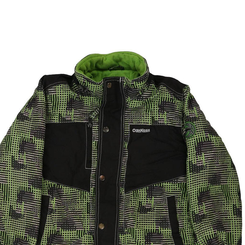 Age 7 Oshkosh Jacket - Small Green Polyester