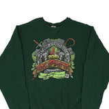 Russell Athletic Graphic Sweatshirt - Medium Green Cotton Blend