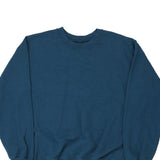 Blank Unbranded Sweatshirt - Medium Blue Cotton Blend