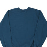 Blank Unbranded Sweatshirt - Medium Blue Cotton Blend
