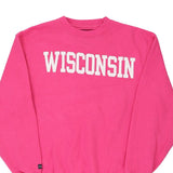 Wisconsin Jerzees Graphic Sweatshirt - Medium Pink Cotton Blend