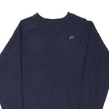 Russell Athletic Sweatshirt - Medium Navy Cotton Blend