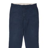 Dickies Trousers - 38W 30L Navy Polyester Blend