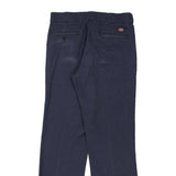 874 Dickies Trousers - 34W 28L Navy Polyester Blend