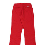 Dickies Trousers - 29W UK 8 Red Cotton