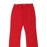 Dickies Trousers - 29W UK 8 Red Cotton