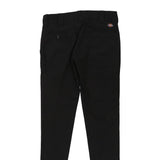 Dickies Trousers - 29W UK 10 Black Polyester Blend