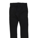 Straight Dickies Skinny Trousers - 28W UK 8 Black Polyester Blend
